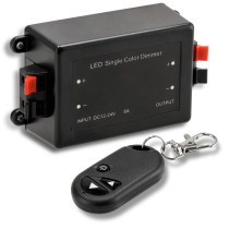 BERGE Stmívač LED ovladače pro pásky 12V 24V MONO regulátor s dálkovým ovládáním 8A 96W
