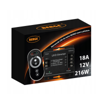 BERGE LED stmívač s dálkovým ovládáním pro pásky 18A 216W 12V 24V dotykový mono