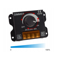 BERGE Stmívač LED pásků 12–24V DC Manuální 30A
