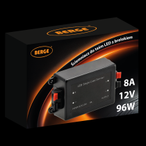 BERGE Stmívač LED ovladače pro pásky 12V 24V MONO regulátor s dálkovým ovládáním 8A 96W