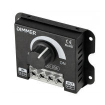 BERGE Stmívač LED pásků 12–24V DC Manuální 30A