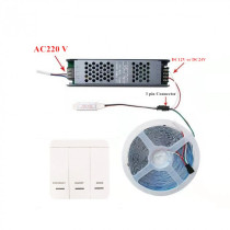 BERGE Stmívač pro LED pásky, digitální dálkové ovládání 12V/24V