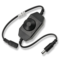 BERGE Stmívač LED pásků 12V/24V s nastavitelným potenciometrem 6A