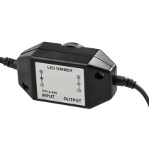 BERGE Stmívač LED pásků 12V/24V s nastavitelným potenciometrem 6A