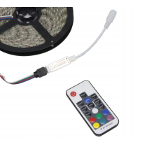 BERGE Dálkové ovládání pro RGB LED pásky 6A 72W 5-24V 12V Více funkcí Rádiové