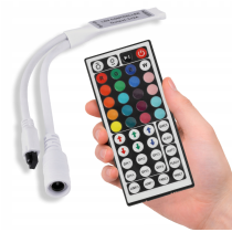 BERGE Dálkové ovládání pro RGB LED pásky 6A 72W IR44 Infračervený ovladač 5-24V