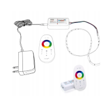 BERGE Dálkové ovládání pro RGB LED pásky s dotykovým ovládáním, více funkcí pro LED pásky, max. 216 W