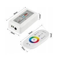 BERGE Ovladač LED RGB RGBW dálkové ovládání rádiový ovladač pro LED pásky 18A dotykový RF