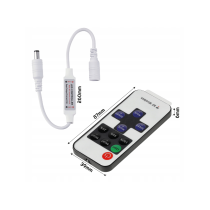 BERGE Ovladač stmívače LED pásků 5-24V 6A RF