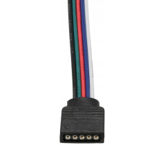 BERGE Konektor LED, zacvakávací konektor, regulátor pásku, 5pinový RGBW, pro 10mm RGBW pásek