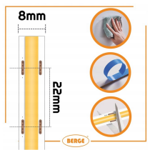BERGE COB Neonový LED pásek 24V - 480D - 9W/m - IP20 - 990lm - 1m - neutrální bílá