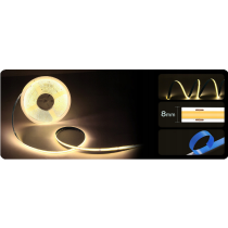 BERGE COB Neonový LED pásek 24V - 480D - 9W/m - IP20 - 990lm - 1m - neutrální bílá