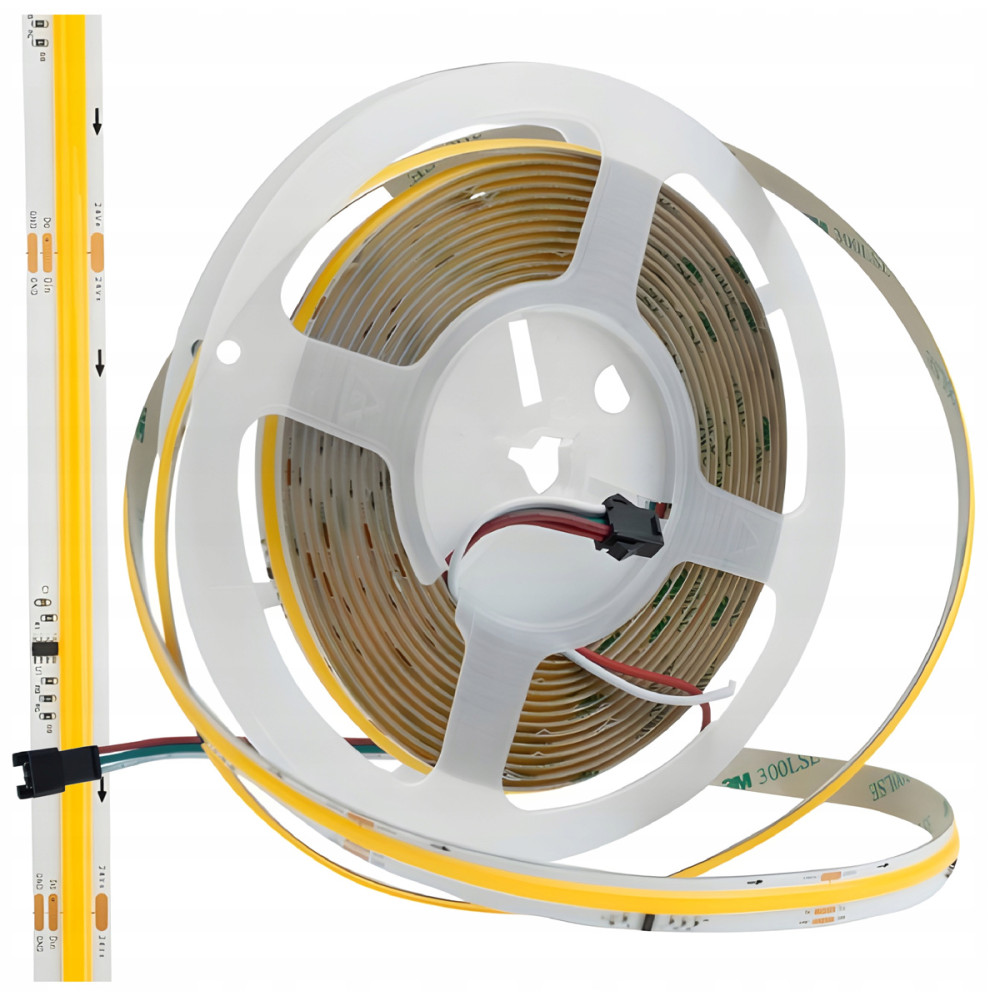 BERGE LED páska digitální COB 24V 5m 65W 3000K 1170lm digitální efekt tekoucí vody