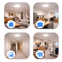 BERGE LED stropní panel 24W 4000K 2640lm přisazené stropní svítidlo