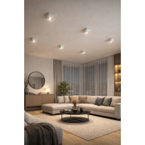 BERGE Přisazená halogenová trubice GU10 LED pohyblivé stropní bodové světlo bílé