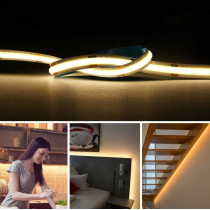 BERGE Sada COB LED pásku 12V 5m 60W - zdroj + stmívač + ovladač