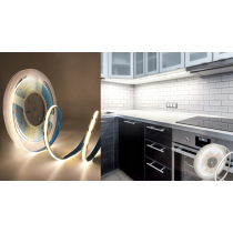 BERGE Sada COB Neon LED pásků 12V 5m 320 diod 60W 8mm Dálkové ovládání