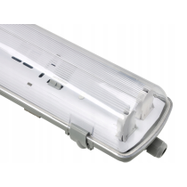 BERGE Sada LED lamp, hermetické svítidlo 60cm 18W 2880lm 6500K do garáže s plechem