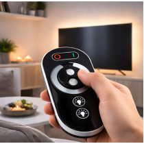 BERGE Sada LED neonové COB pásky 12V 5m 4000K 60W - zdroj + ovladač