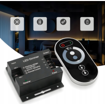 BERGE Sada LED neonové COB pásky 12V 5m 4000K 60W - zdroj + ovladač