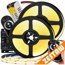 BERGE Sada LED neonových COB pásků 12V 10m 120W - zdroj + ovladač