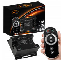 BERGE Sada LED neonové COB pásky 12V 5m 4000K 60W - zdroj + ovladač