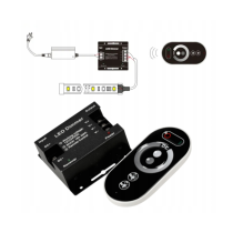 BERGE Sada LED neonové COB pásky 12V 5m 4000K 60W - zdroj + ovladač