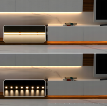 BERGE Sada LED neonových COB pásků 12V 10m 4000K 120W - zdroj + ovladač