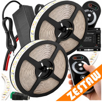 BERGE Sada LED pásků 12V 10m 48W - zdroj + ovladač