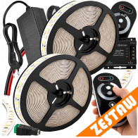 BERGE Sada LED pásků 12V 10m 48W - zdroj + ovladač