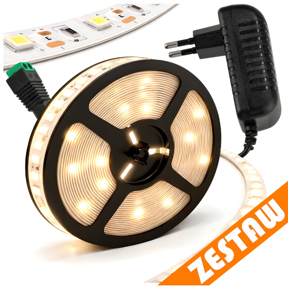 BERGE Sada LED pásků 24W 5m SMD 1500lm - zdroj
