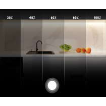 BERGE Sada LED pásků COB 12V 5m Neon 4000K 60W - zdroj + ovladač