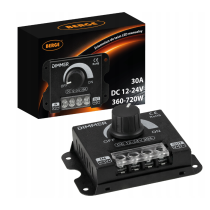 BERGE Sada LED pásků SMD 24W 5m 1500lm - zdroj + ovladač + stmívač