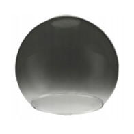 BERGE Skleněné stínidlo pro stropní stolní lampu ve tvaru koule, kouřově šedý gradient