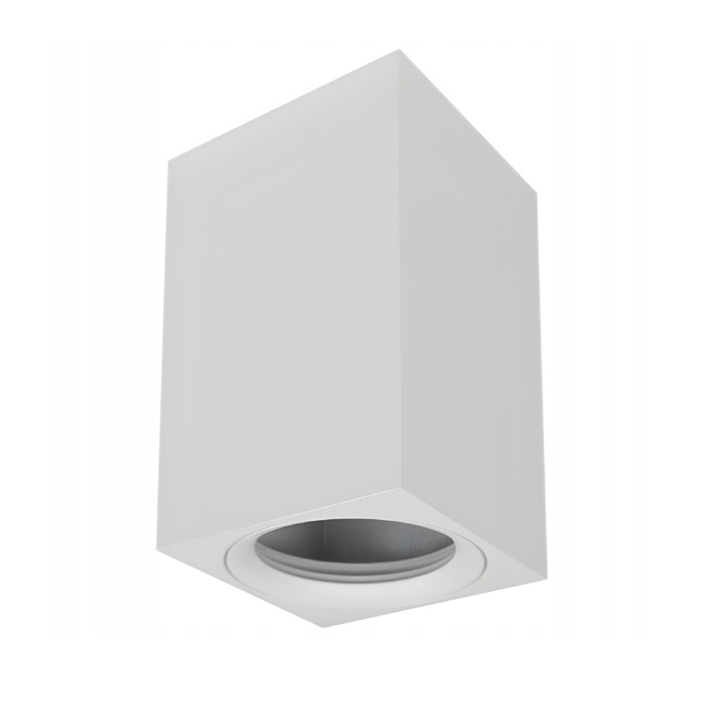 ECOLIGHT Stropní svítidlo GU10 LED, pohyblivé, 60x100 mm, vysoké bodové světlo, bílé