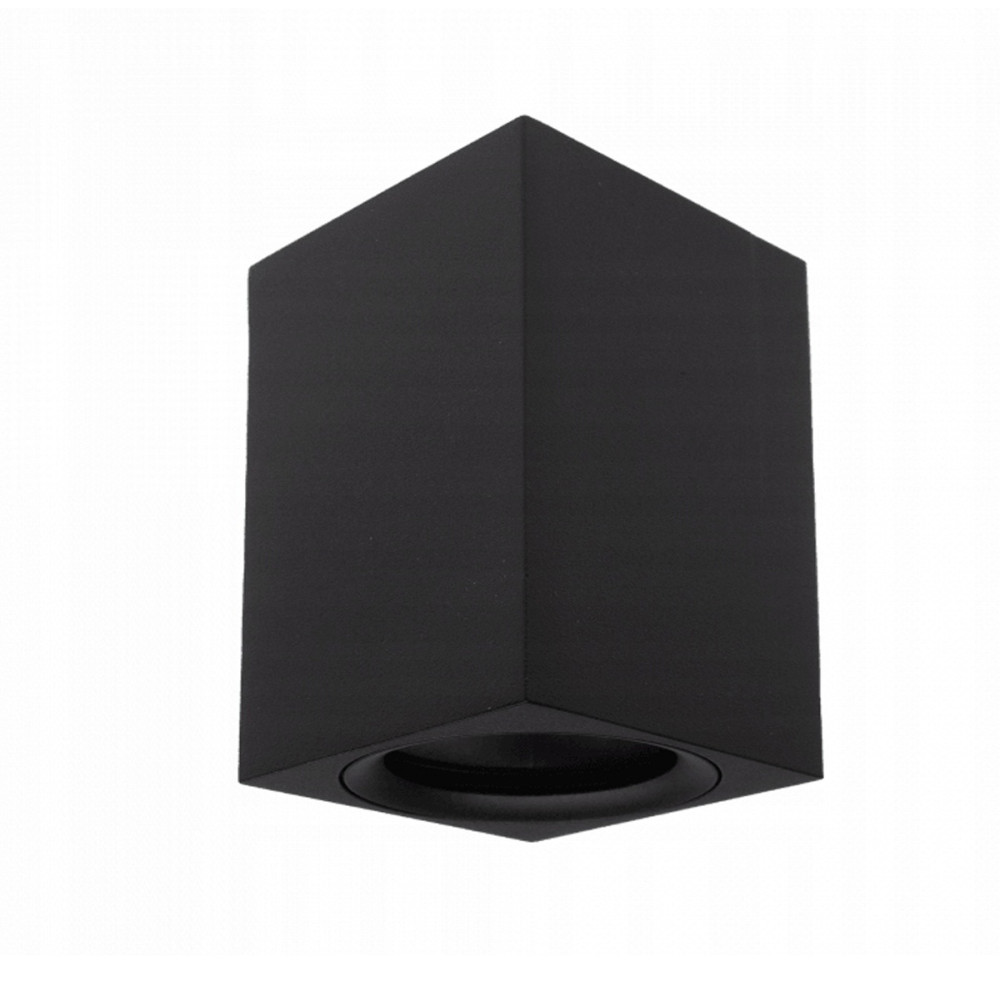 ECOLIGHT Stropní svítidlo GU10 LED, pohyblivé, výška 60x100 mm, černé