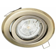 PREMIUM LUX - Podhľadové bodové svietidlo BETA - GU10 - okrúhle / výklopné - Mosadz