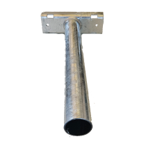 EKONN - 2m Oceľový výložník na Betónový / Drevený stĺp - typ EKV-1/2,0/5 Ø60 - pozinkovaný