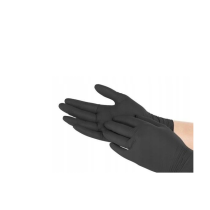 BERGE Ochranné nitrilové rukavice Paclan čierne, veľkosť L, 100 ks na čistenie