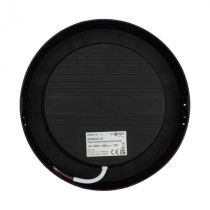 BERGE LED stropné svietidlo na stenu, okrúhle, 18W, 1980lm, čierne, 4000K