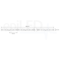 epiLED – NeoCover 6mm – 1m – Modrý