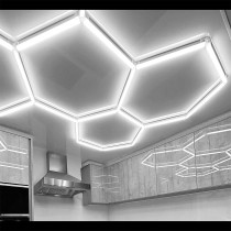 idealed - LED stropné svietidlo HEXAGON 14 - 399W - 229 x 394cm - IP44 - 230V - studená biela / 6500°K - biele