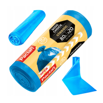 BERGE Vrecia na odpad CLASSIC 80L 20 ks Paclan Blue Waste 70 x 90cm