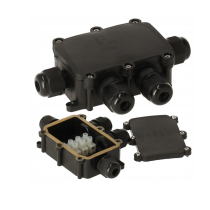 BERGE Hermetická krabica so 4x priechodkami IP68