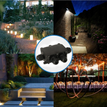 BERGE Hermetická krabica so 4x priechodkami IP68