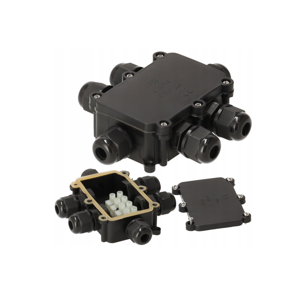 BERGE Elektrická krabica s vývodkami 6x IP68