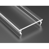 BERGE Transparentný difúzor PMMA pre profil APA12 SUBLI ZATI 1m