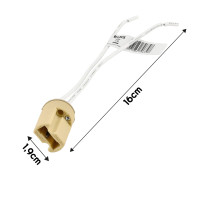 ECOLIGHT Pätica pre G9 so 100 mm káblom