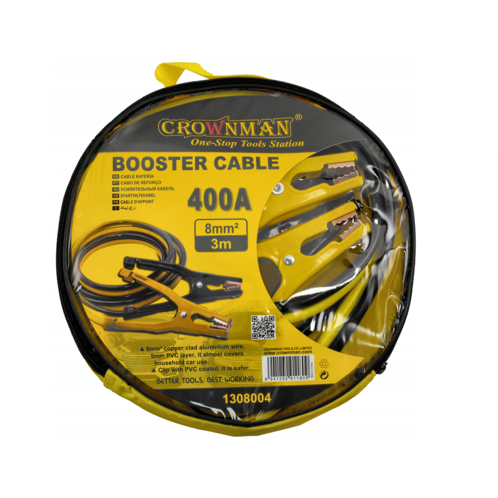 CROWNMAN Štartovacie káble / štartovacie káble do auta 400A 3m