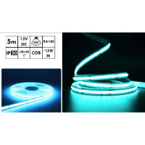 BERGE LED pásik NEON COB homogénny - 12V - 5 m - modrý